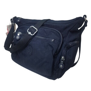 Kipling Gabbie Crossbody/Shoulder Bag-Navy Blue-Nylon-Small/Medium-NWT